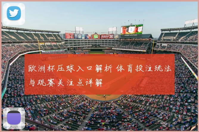 欧洲杯压球入口解析 体育投注玩法与观赛关注点详解